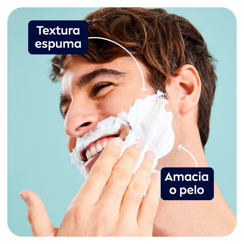 espuma de barbear nivea men 193g