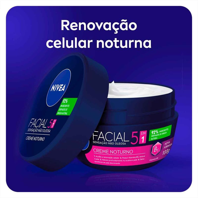 creme facial nivea noturno 100g