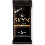 preservativo lubrificado blowtex skyn 6 unidades sachê