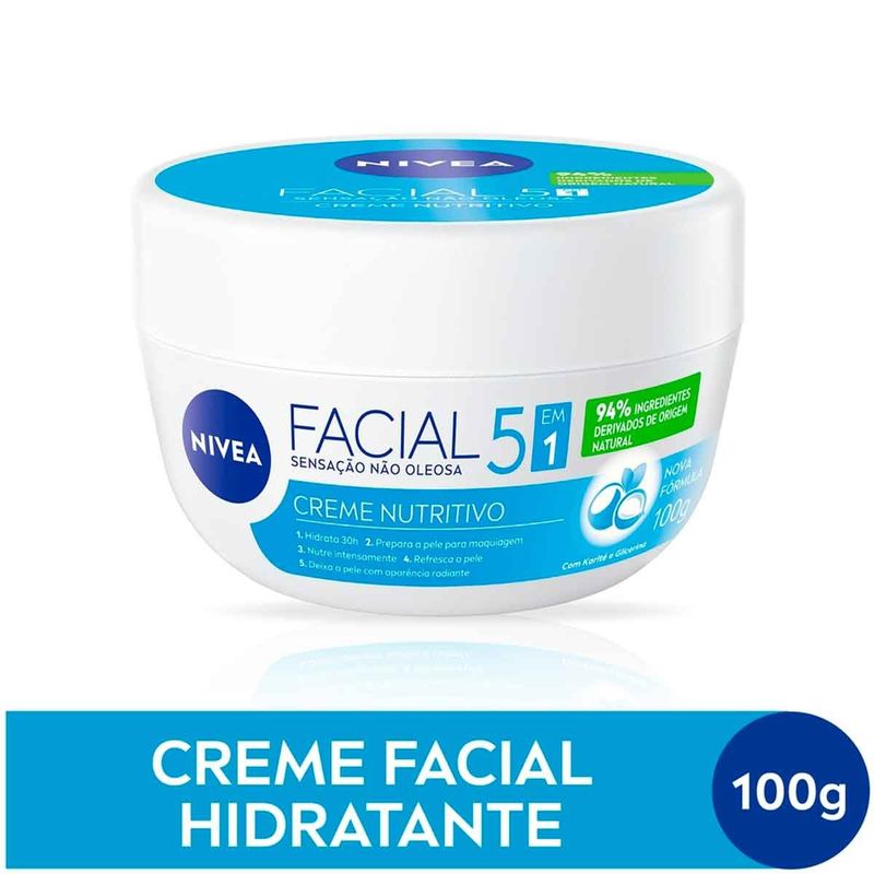creme facial nivea nutritivo 100g