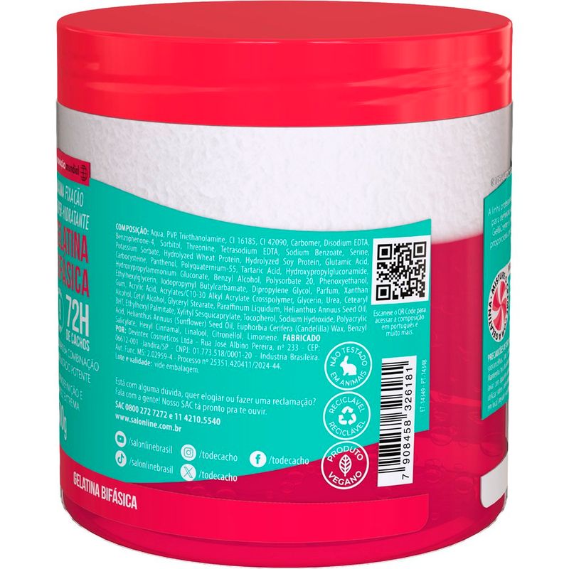 gel & creme salon line definição ultra extraordinária 500g