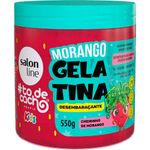 gelatina desembaraçante salon line kids morango 550g