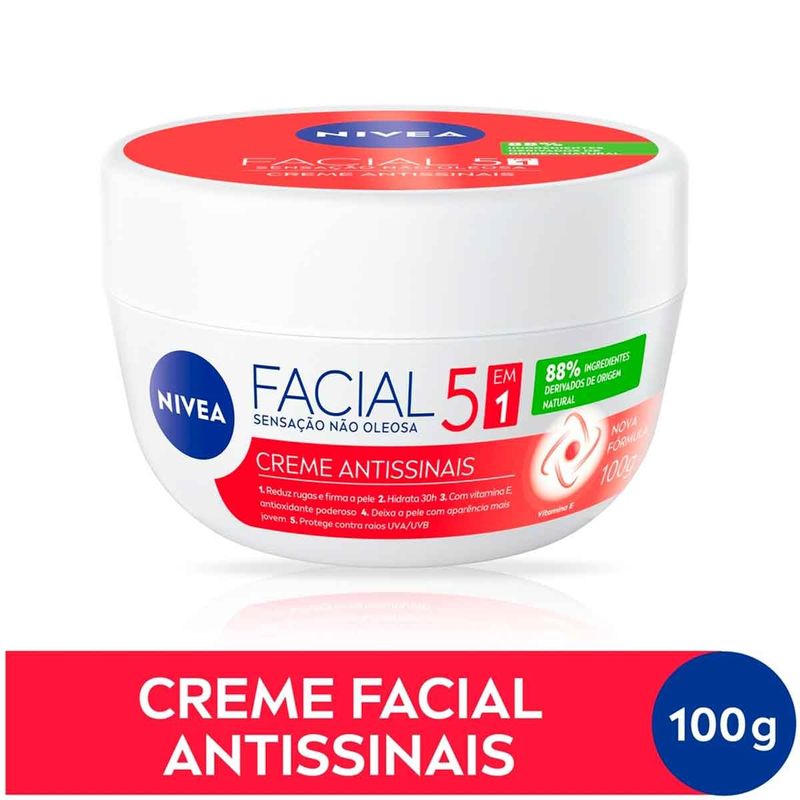 creme facial nivea antissinais 100g