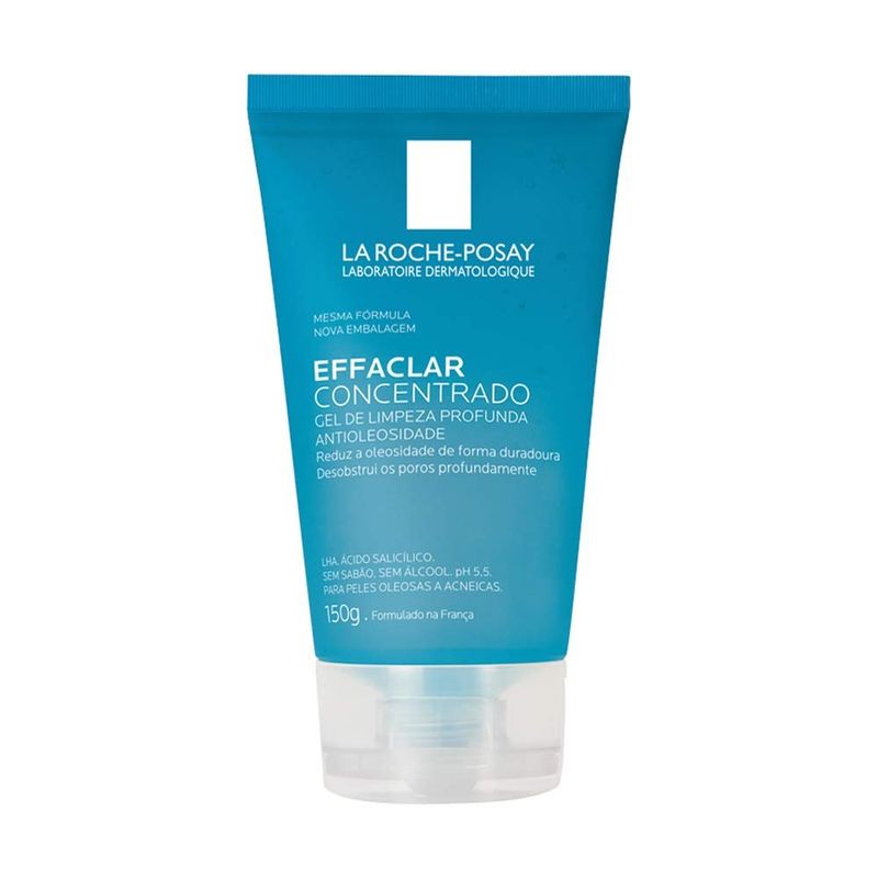 gel limpeza facial la roche effaclar concentrado desincrustante 150g