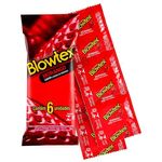 preservativo lubrificado blowtex morango 7 unidades sachê