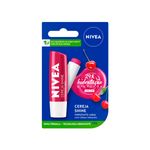 protetor labial nivea com cor cereja shine 4,8g