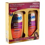 kit shampoo 275ml + condicionador 175ml niely gold nutrição mágica