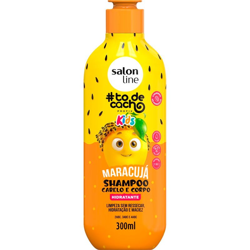 kit salon line kids shampoo 300ml+condicionador 200ml cheirinho de maracujá