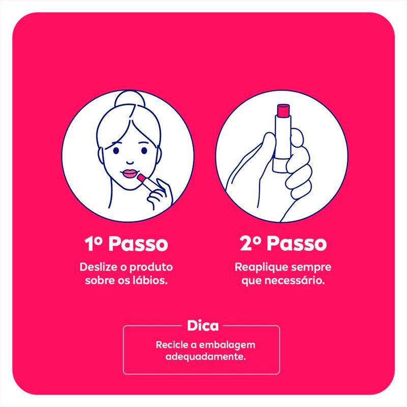 protetor labial nivea com cor cereja shine 4,8g