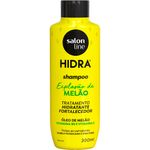 kit 3 em 1 multifuncional salon line shampoo 300ml+condicionador 300ml cheirinho de melão