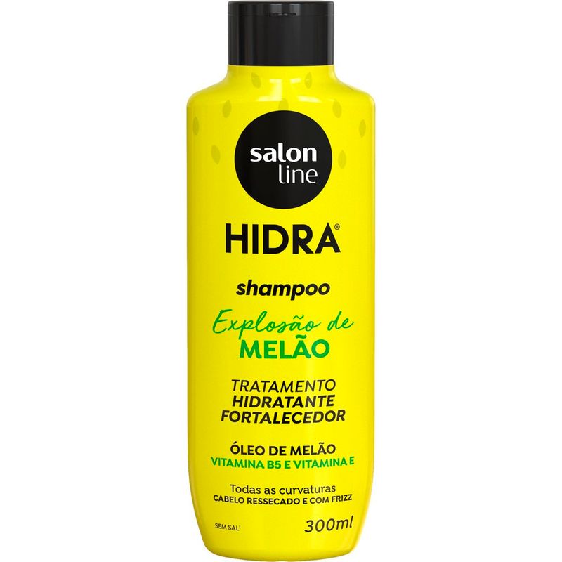 kit 3 em 1 multifuncional salon line shampoo 300ml+condicionador 300ml cheirinho de melão