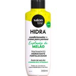 kit 3 em 1 multifuncional salon line shampoo 300ml+condicionador 300ml cheirinho de melão