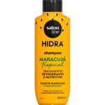 kit 3 em 1 multifuncional salon line shampoo 300ml+condicionador 300ml cheirinho de maracujá