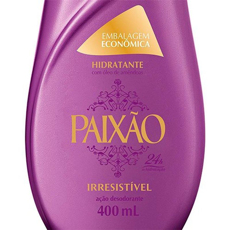 loção hidratante paixao irresistivel 400ml