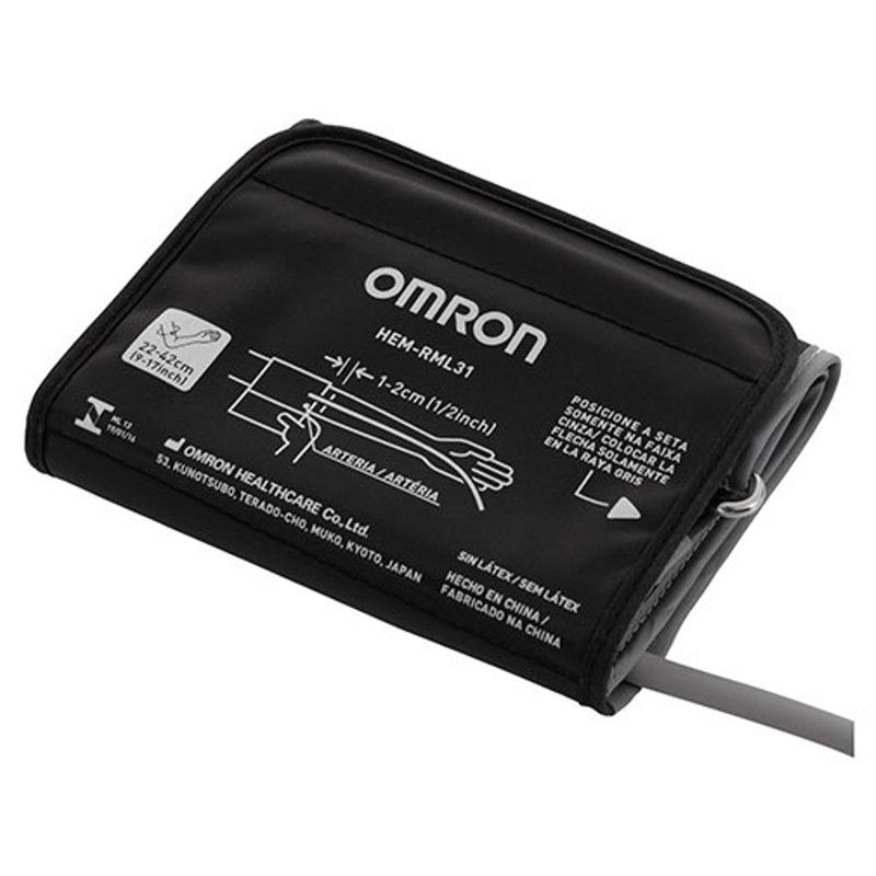 monitor de pressão arterial de braço omron control+ hem-7122