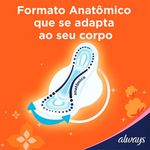 absorvente always super proteção cobertura seca com abas com 16 unidades