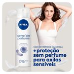 desodorante aerosol nivea sensitive & pure feminino 150ml