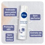 desodorante aerosol nivea sensitive & pure feminino 150ml