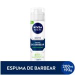 espuma de barbear nivea sensitive 200ml