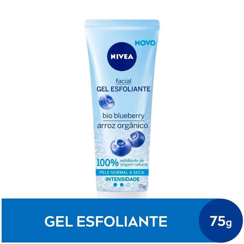 gel esfoliante facial refrescante nivea 75ml