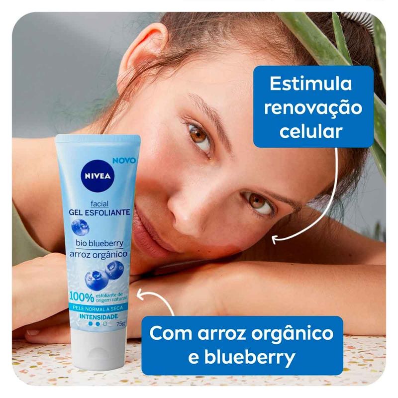 gel esfoliante facial refrescante nivea 75ml