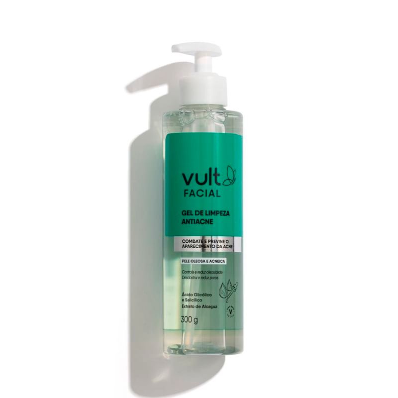 gel de limpeza facial vult antiacne 300g