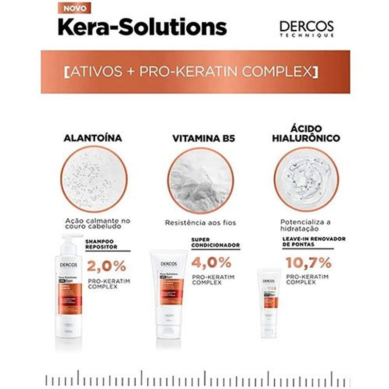 super condicionador restaurador dercos kera-solutions 200ml