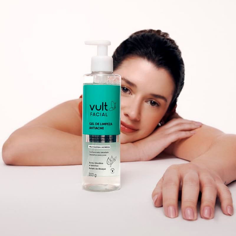 gel de limpeza facial vult antiacne 300g