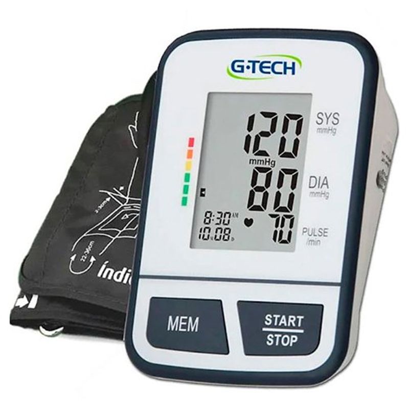 aparelho de pressão digital automático de braço g-tech bsp11