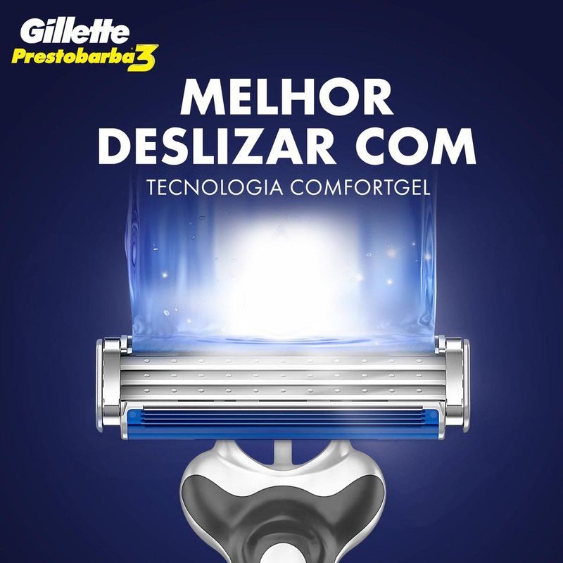 aparelho de barbear prestobarba gillette 4 unidades