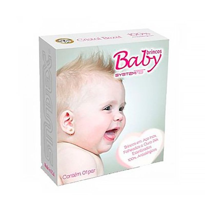 brinco baby n124 cristal studex