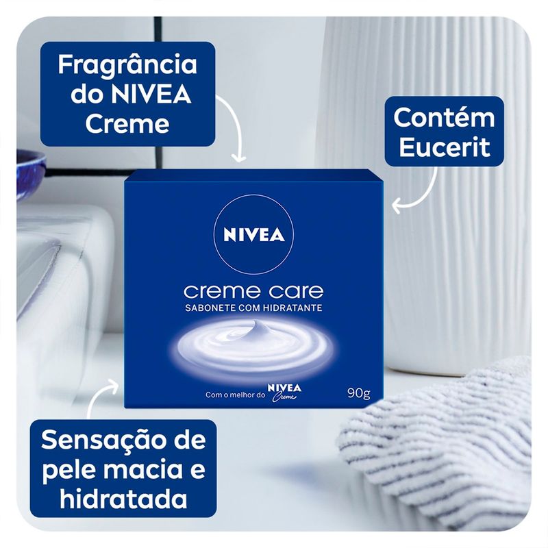 sabonete hidratante creme care nivea 90g