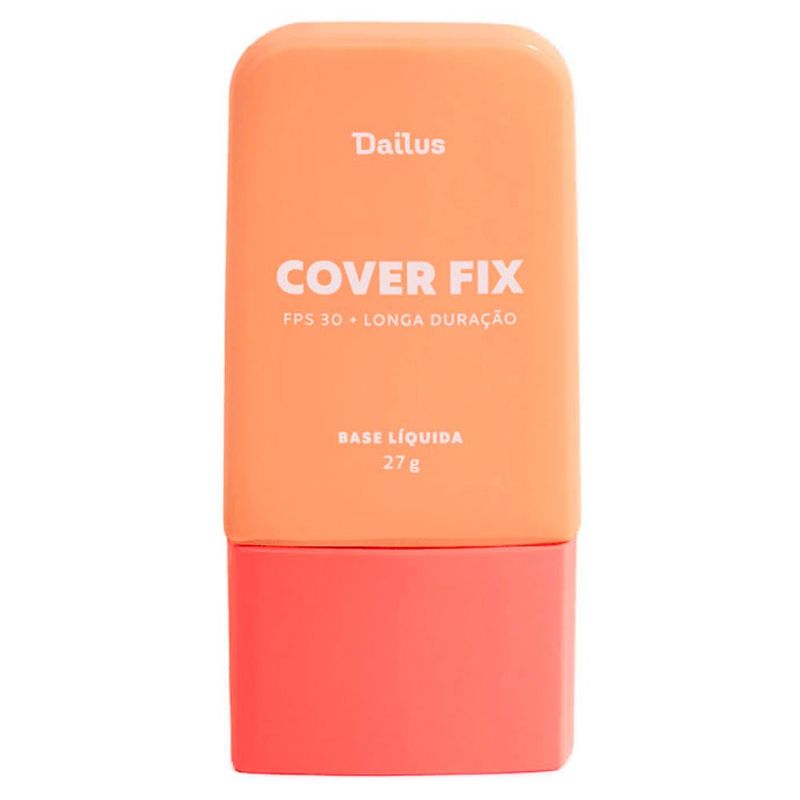 base líquida dailus cover fix d6 médio