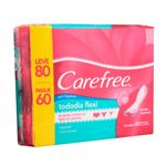 absorvente protetor diário carefree tododia flexi sem perfume 80 unidades