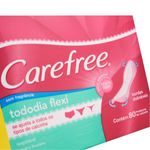 absorvente protetor diário carefree tododia flexi sem perfume 80 unidades