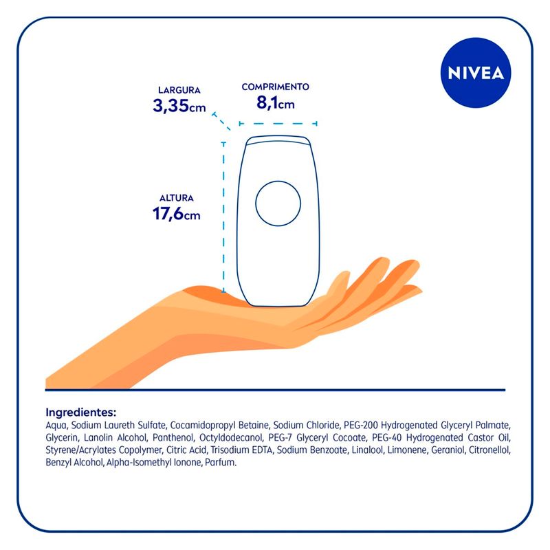 sabonete líquido nivea creme care 250ml