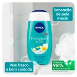 sabonete líquido nivea frangipani & oil 250ml