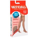 meia longa de média compressão renda com silicone sem ponteira mel pequena 7/8 kendall