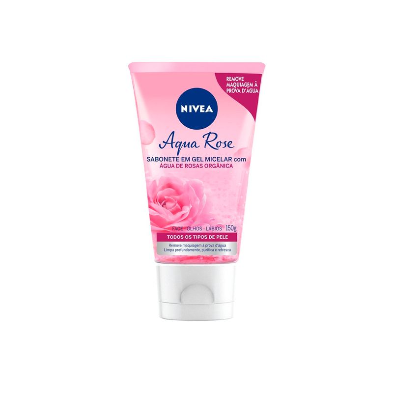 sabonete em gel micelar facial nivea micellair água de rosas 150ml