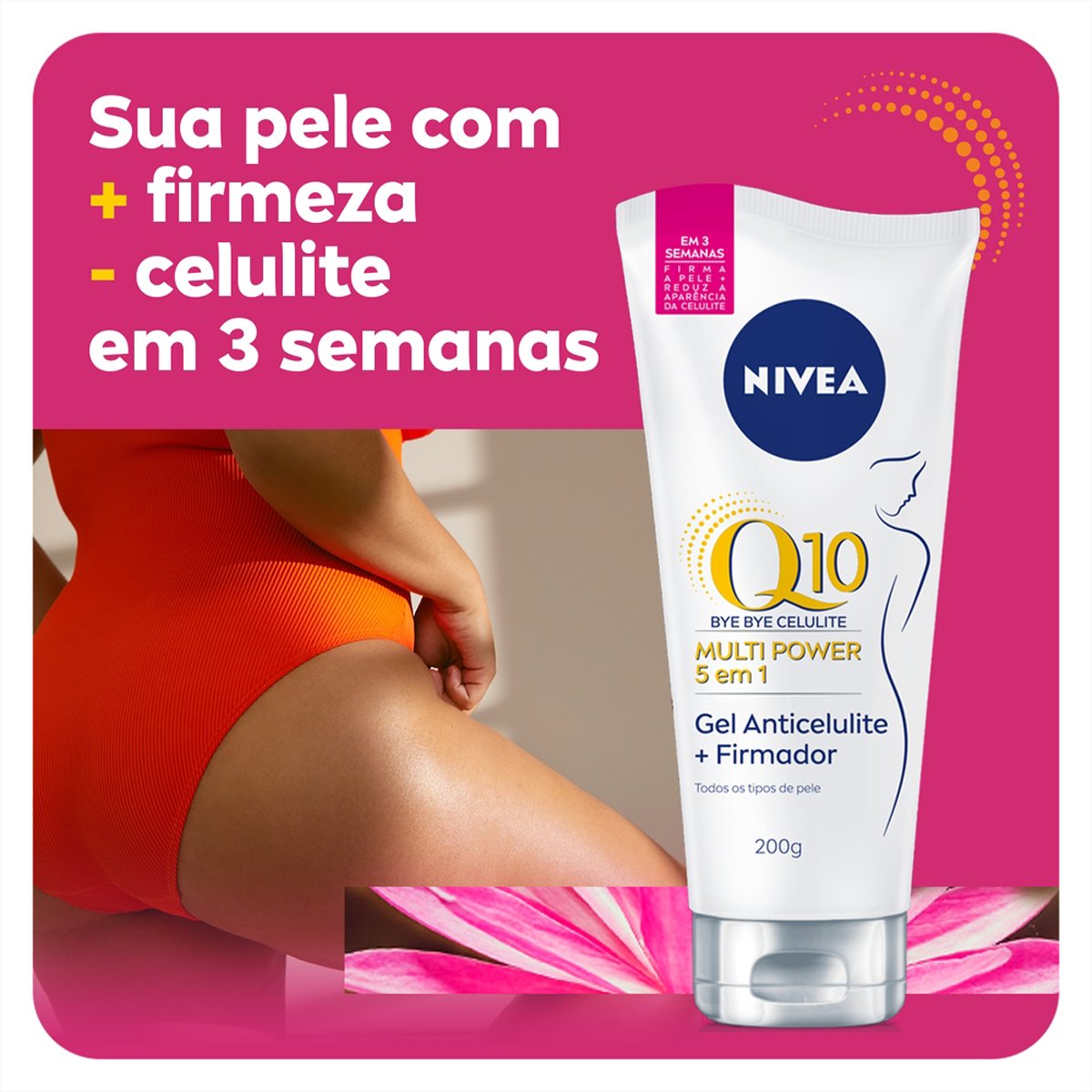 Nivea Body Gel Creme Q10 para Celulite 200ml