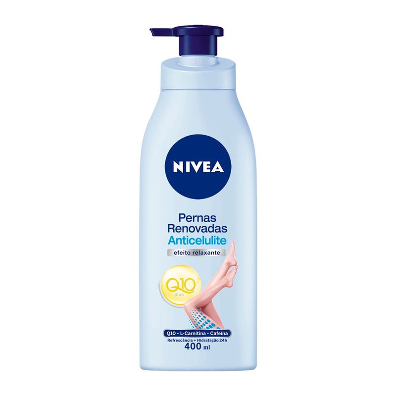 loção hidratante para corpo nivea body pernas renovadas anticelulite q10 plus 400ml
