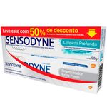 creme dental sensodyne limpeza profunda 90g + limpeza profunda 90g