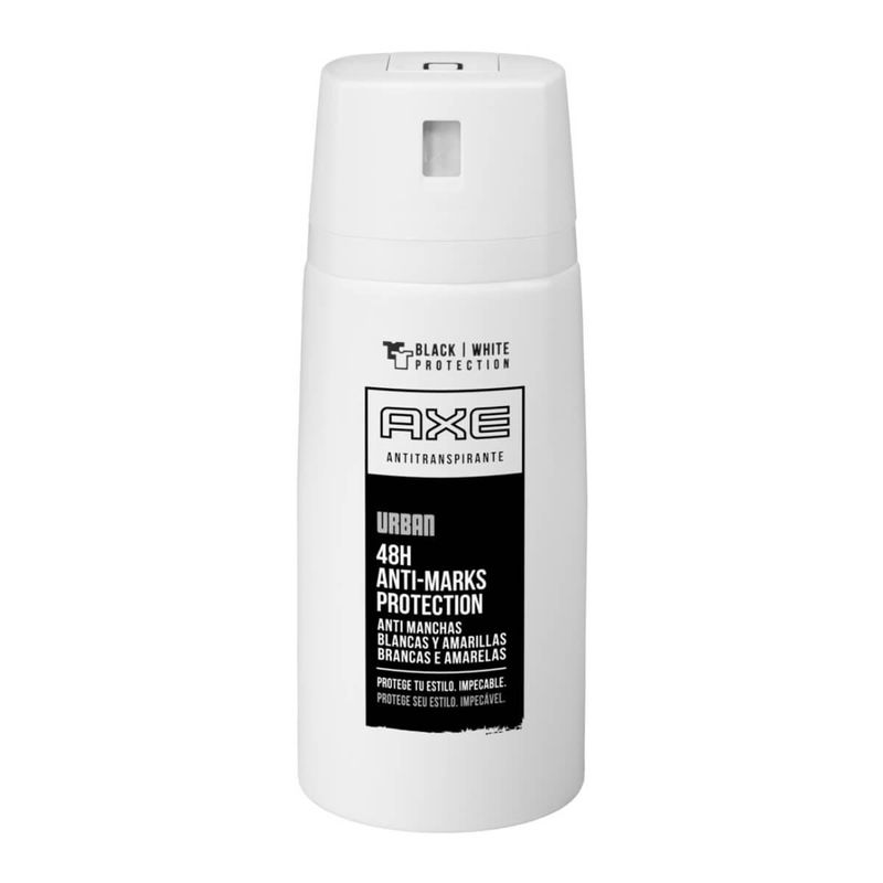 desodorante aerosol axe anti-marks protection 48h urban 90g