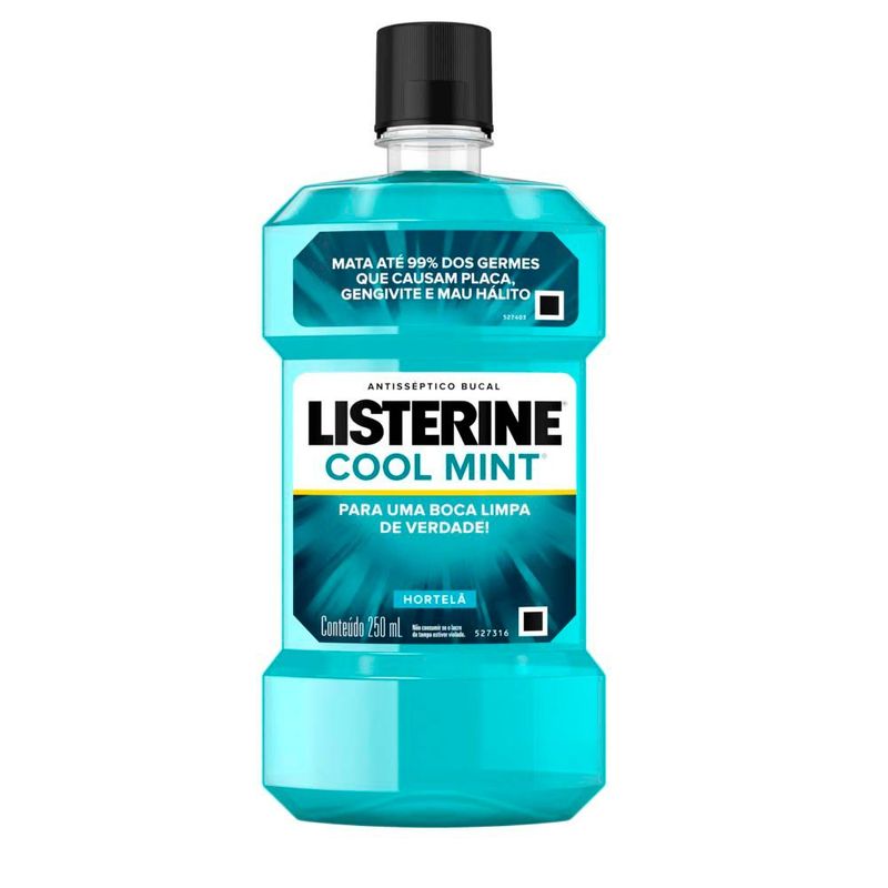antisséptico bucal listerine cool mint 250ml