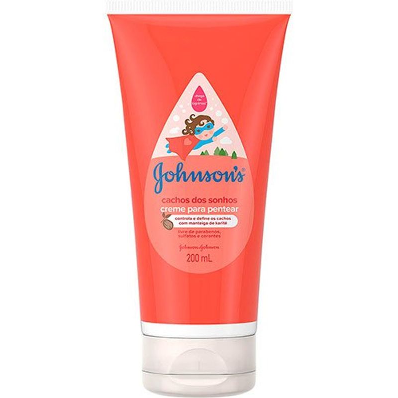 creme para pentear johnson's cachos dos sonhos 200ml