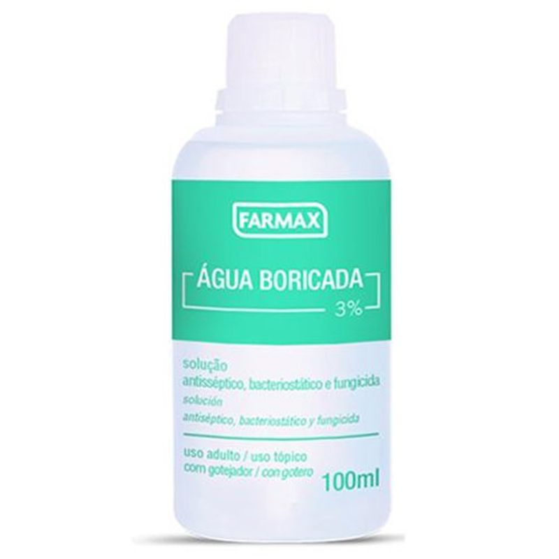 água boricada 3% uniphar 100ml