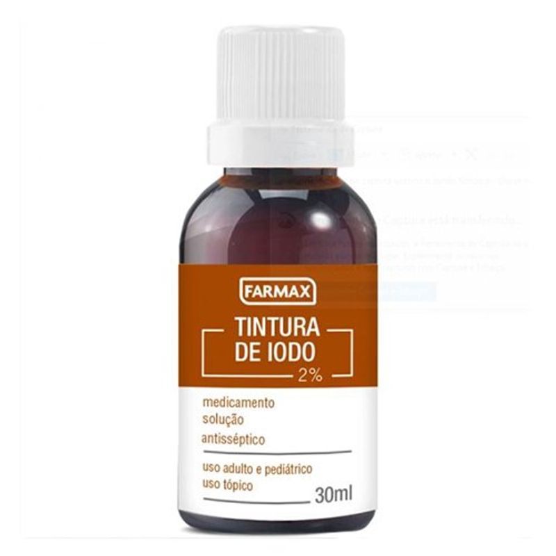 tintura de iodo 2% 30ml