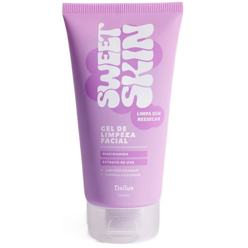 gel de limpeza facial dailus sweet skin 150g