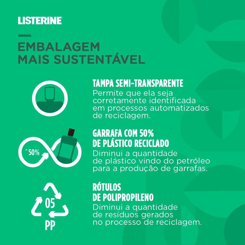 antisséptico bucal listerine cuidado total zero 500ml