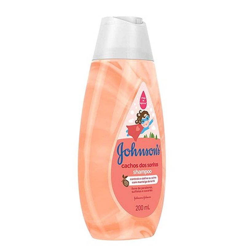 shampoo johnson & johnson baby para cabelos cacheados definidos 200ml